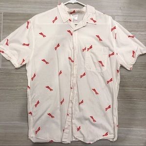 Men’s Budweiser Button Down Shirt